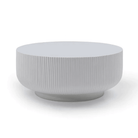 Ridge White Coffee Table by Tommy Franks
