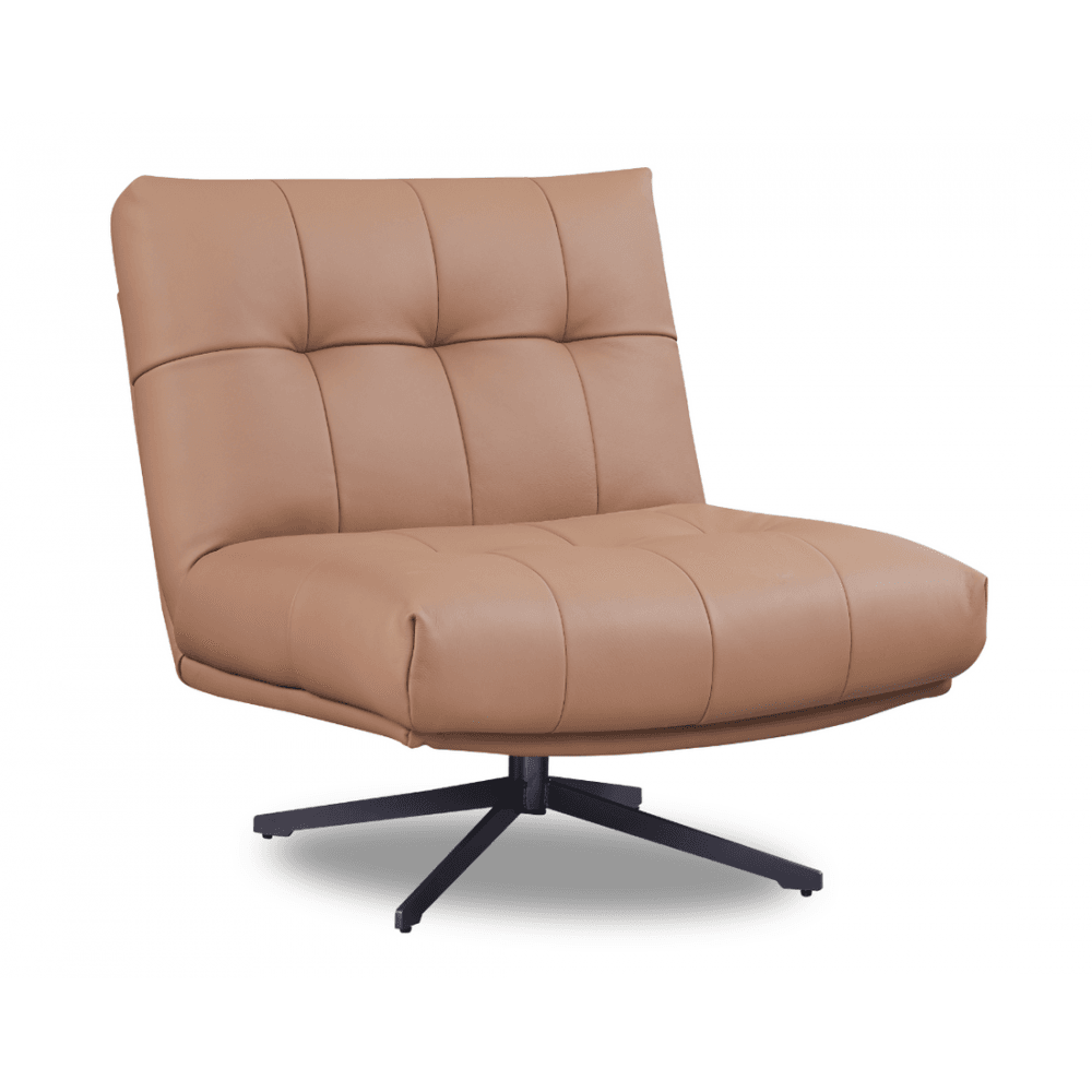 Cesola Tan Swivel Chair by Tommy Franks