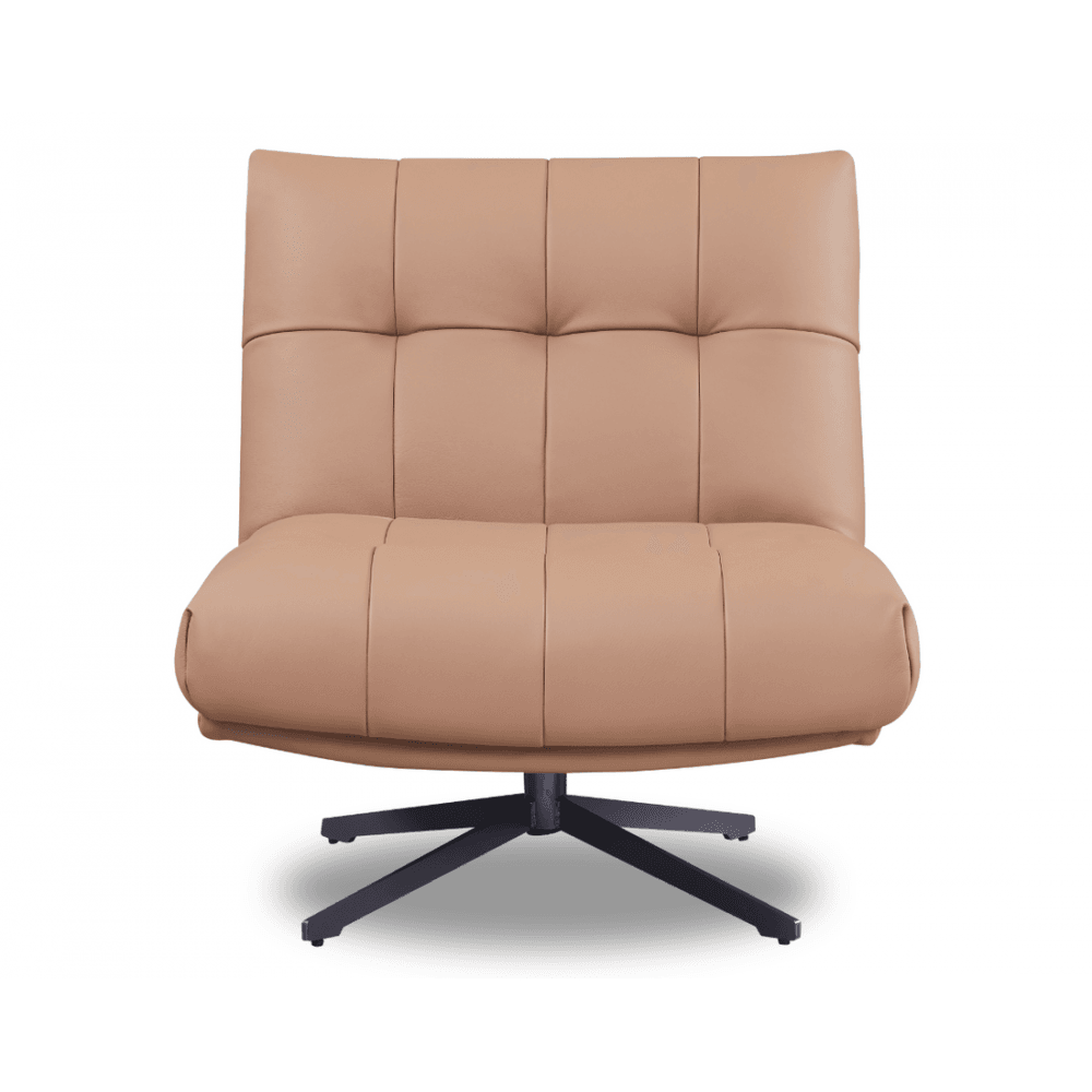Cesola Tan Swivel Chair by Tommy Franks