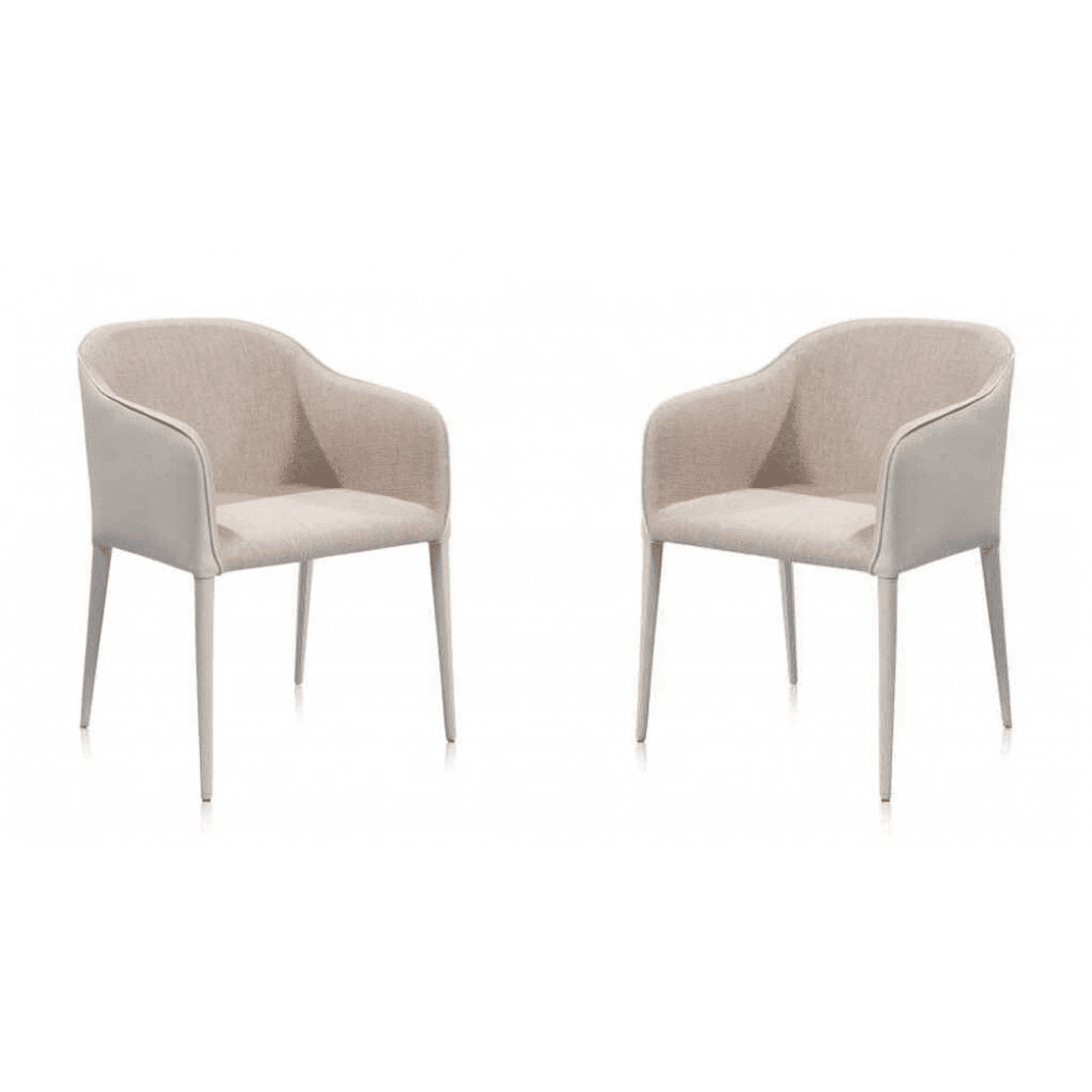 Salcita Cream Armchairs Set of 2 by Tommy Franks