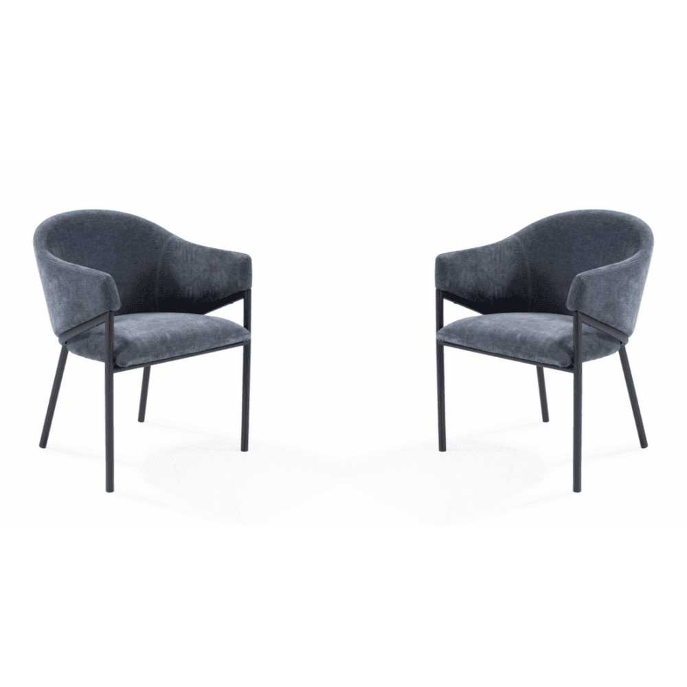 Aidan Navy Armchairs Set of 2 by Tommy Franks