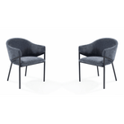 Aidan Navy Armchairs Set of 2 by Tommy Franks