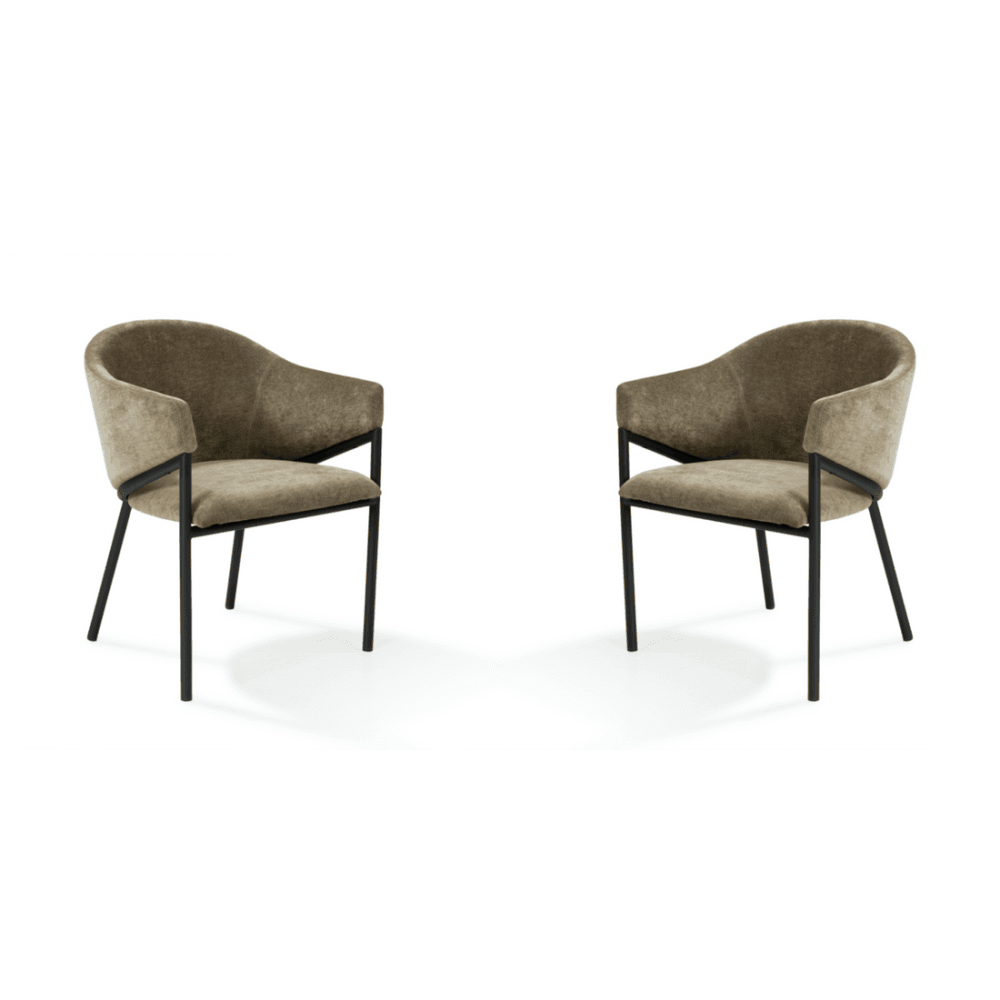 Aidan Olive Set of 2 Armchairs by Tommy Franks