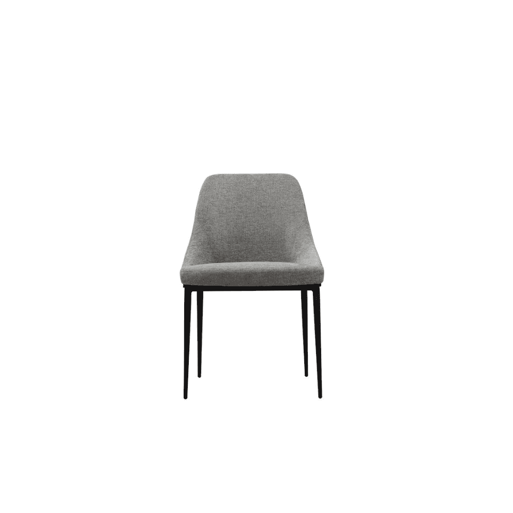 Scande Grey Fabric Dining Chairs Set of 2 by Tommy Franks