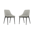 Scande Cream Fabric Dining Chairs Set of 2 by Tommy Franks