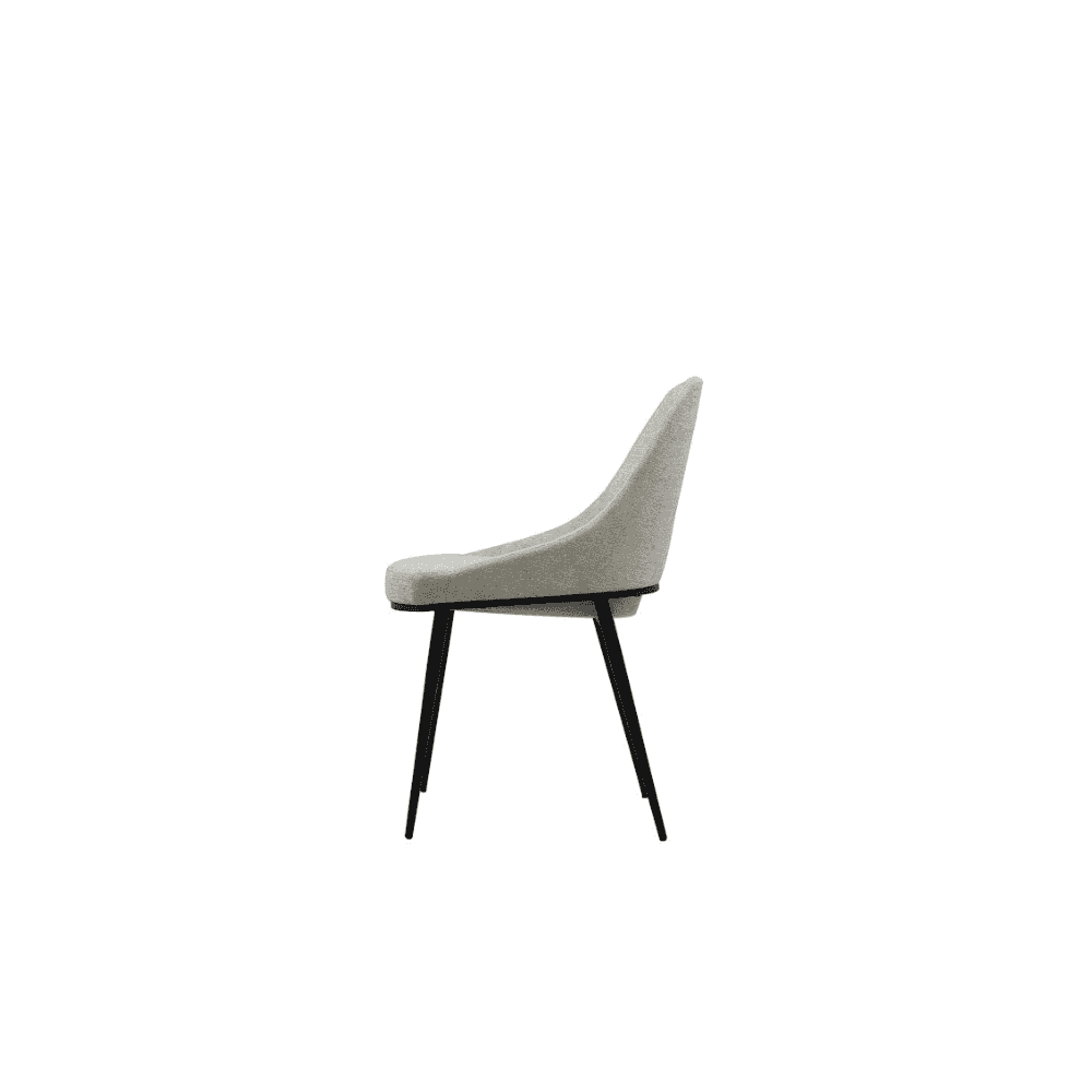 Scande Cream Fabric Dining Chairs Set of 2 by Tommy Franks