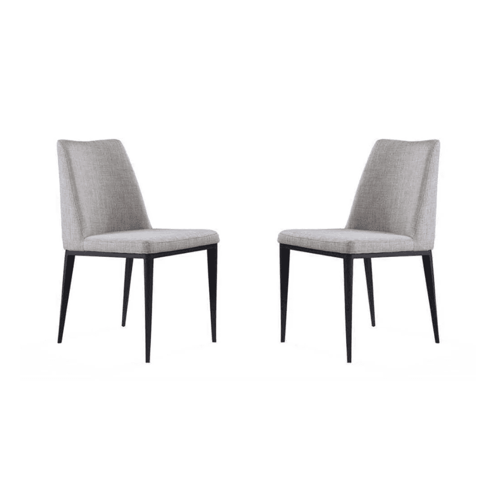 Medici Cool Grey Dining Chair Set of 2 by Tommy Franks