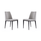 Medici Cool Grey Dining Chair Set of 2 by Tommy Franks