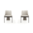 Filipo Taupe Set of 2 Dining Chairs by Tommy Franks