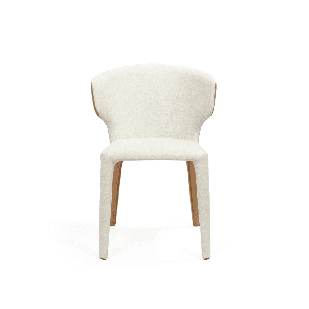 Vela Avery Cream & Honey Dining Chair by Tommy Franks
