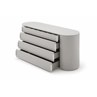 Sims Matte Beige Chest of Drawers by Tommy Franks
