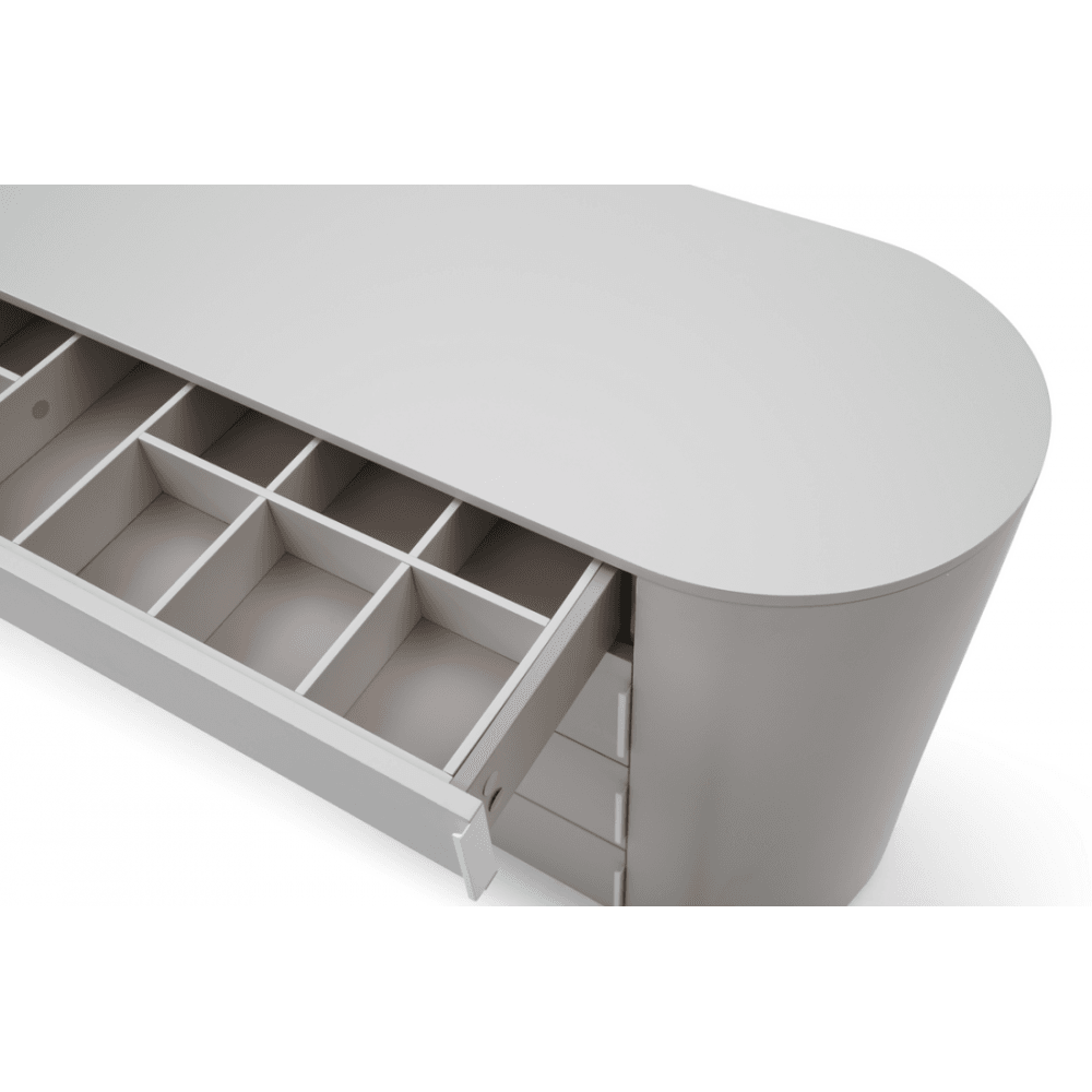 Sims Matte Beige Chest of Drawers by Tommy Franks