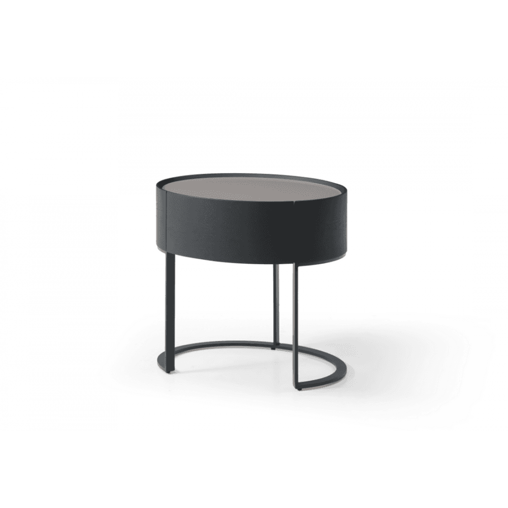 Verge Grey Wash Oak Bedside Table by Tommy Franks