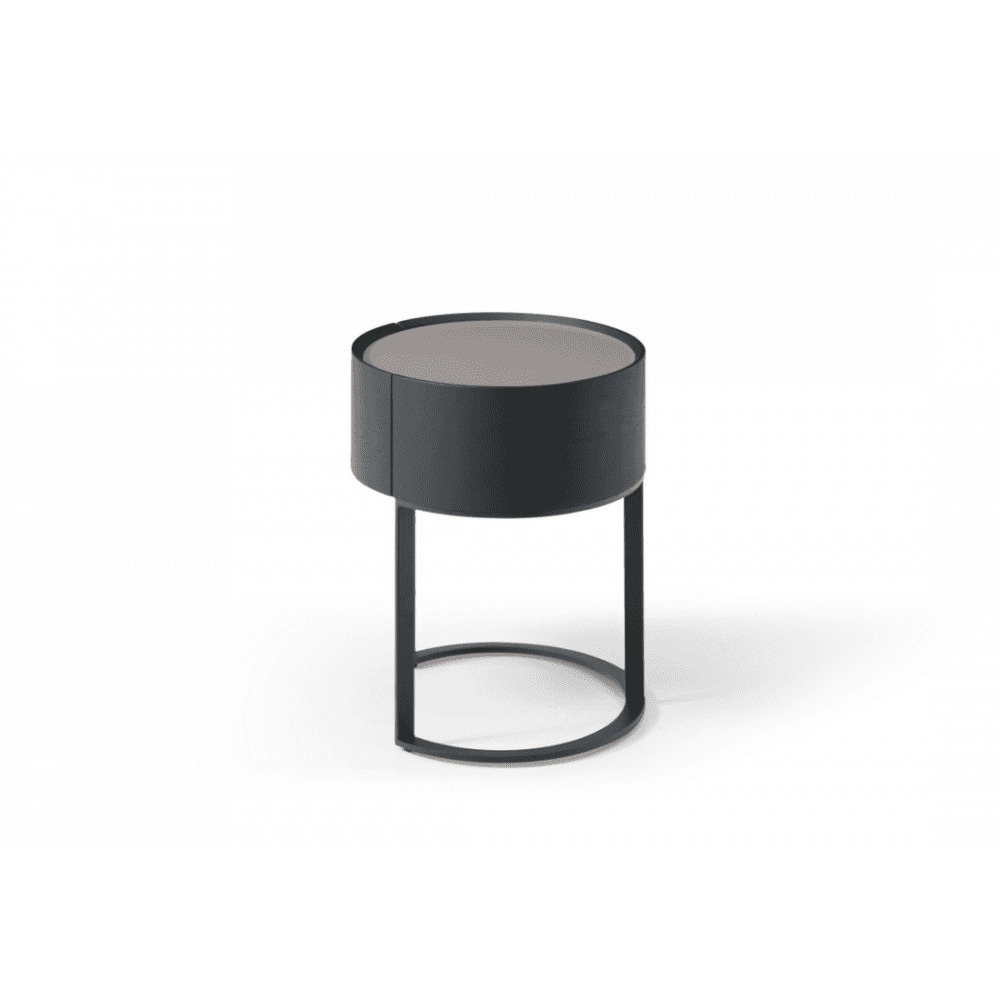 Verge Grey Wash Oak Bedside Table by Tommy Franks