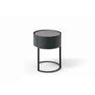 Verge Grey Wash Oak Bedside Table by Tommy Franks