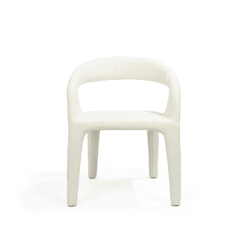 Escada Polar Bouclé Dining Chair by Tommy Franks
