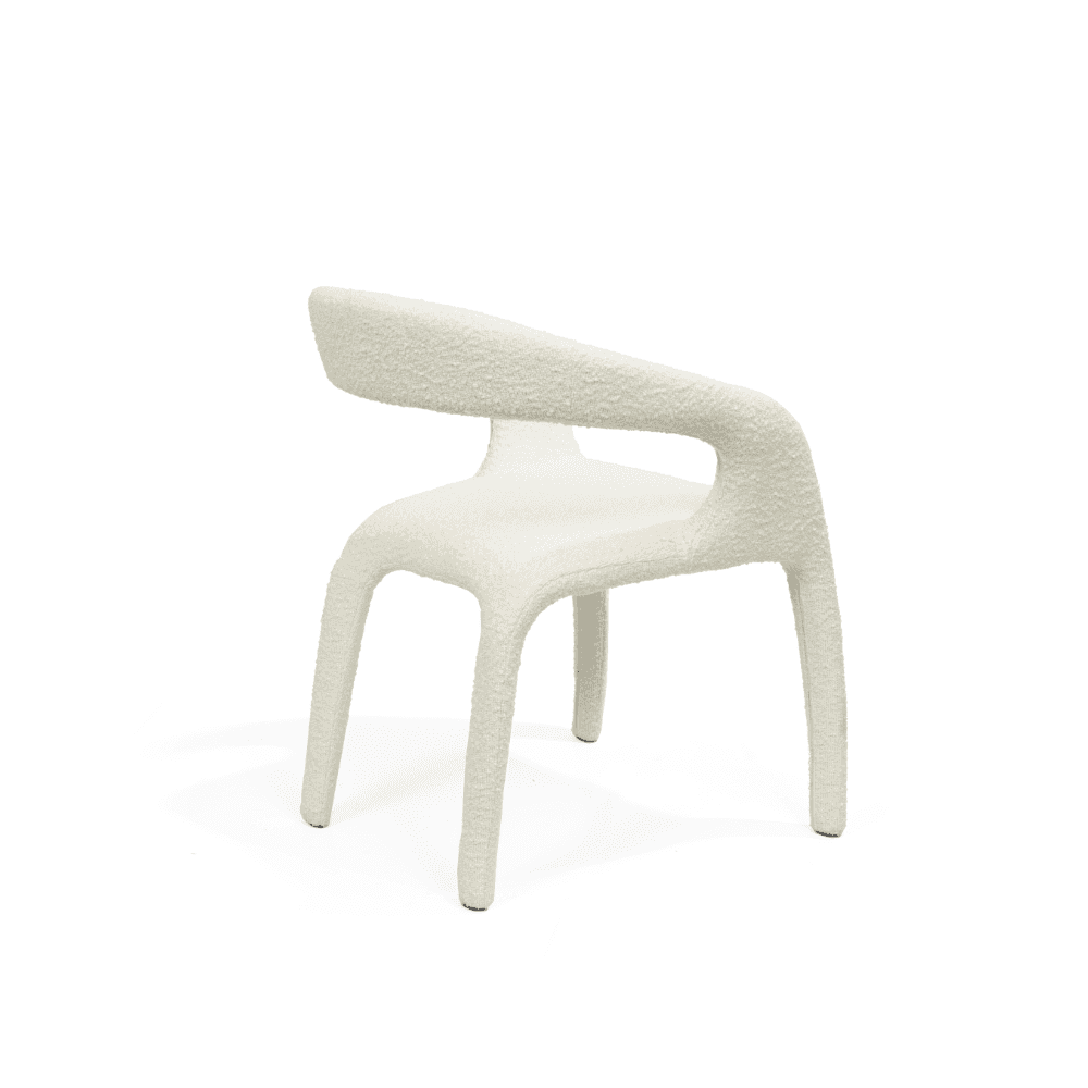 Escada Polar Bouclé Dining Chair by Tommy Franks