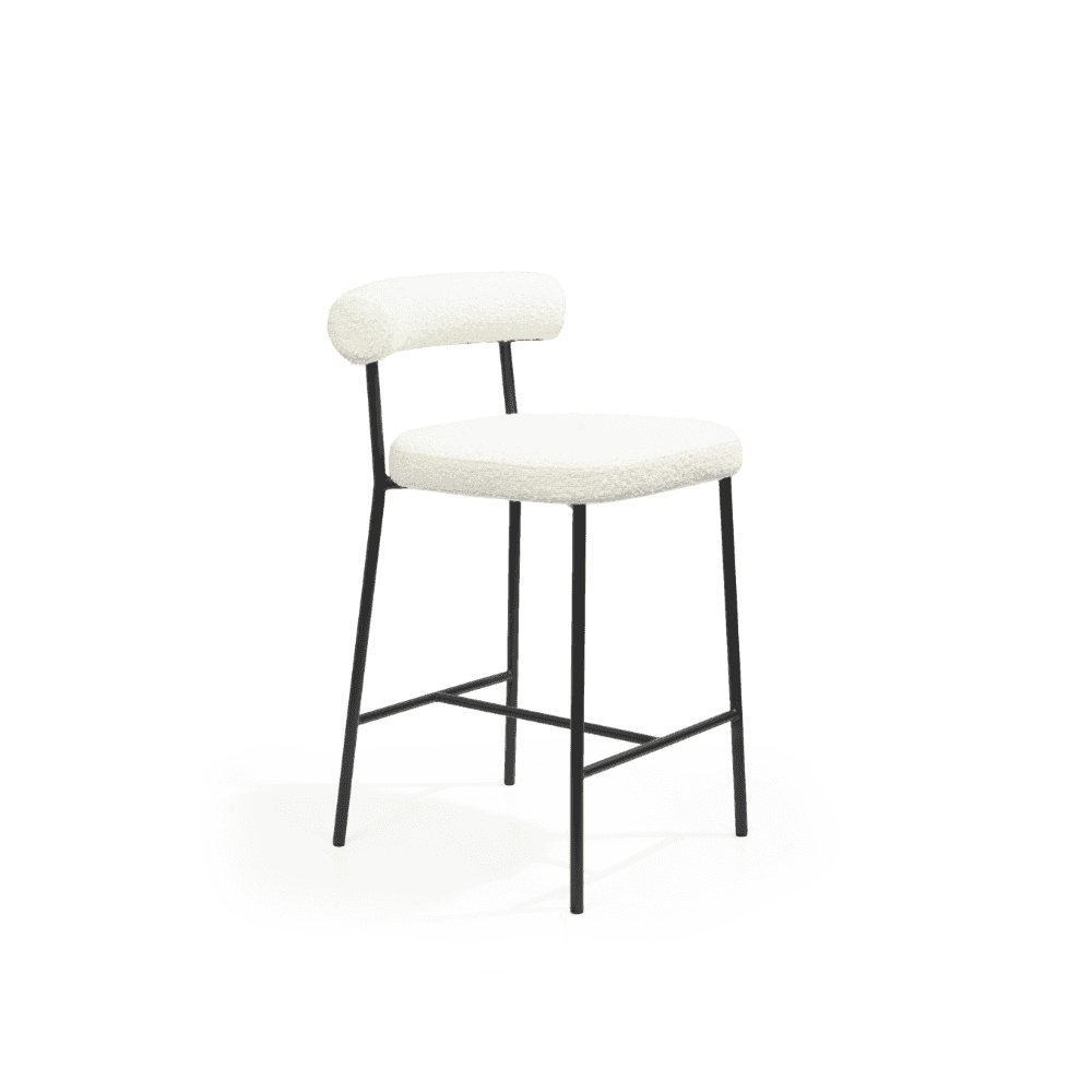 Alita Polar Bouclé Bar Stool by Tommy Franks