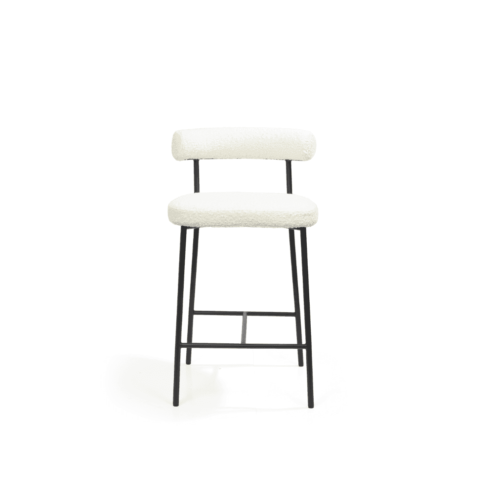 Alita Polar Bouclé Bar Stool by Tommy Franks