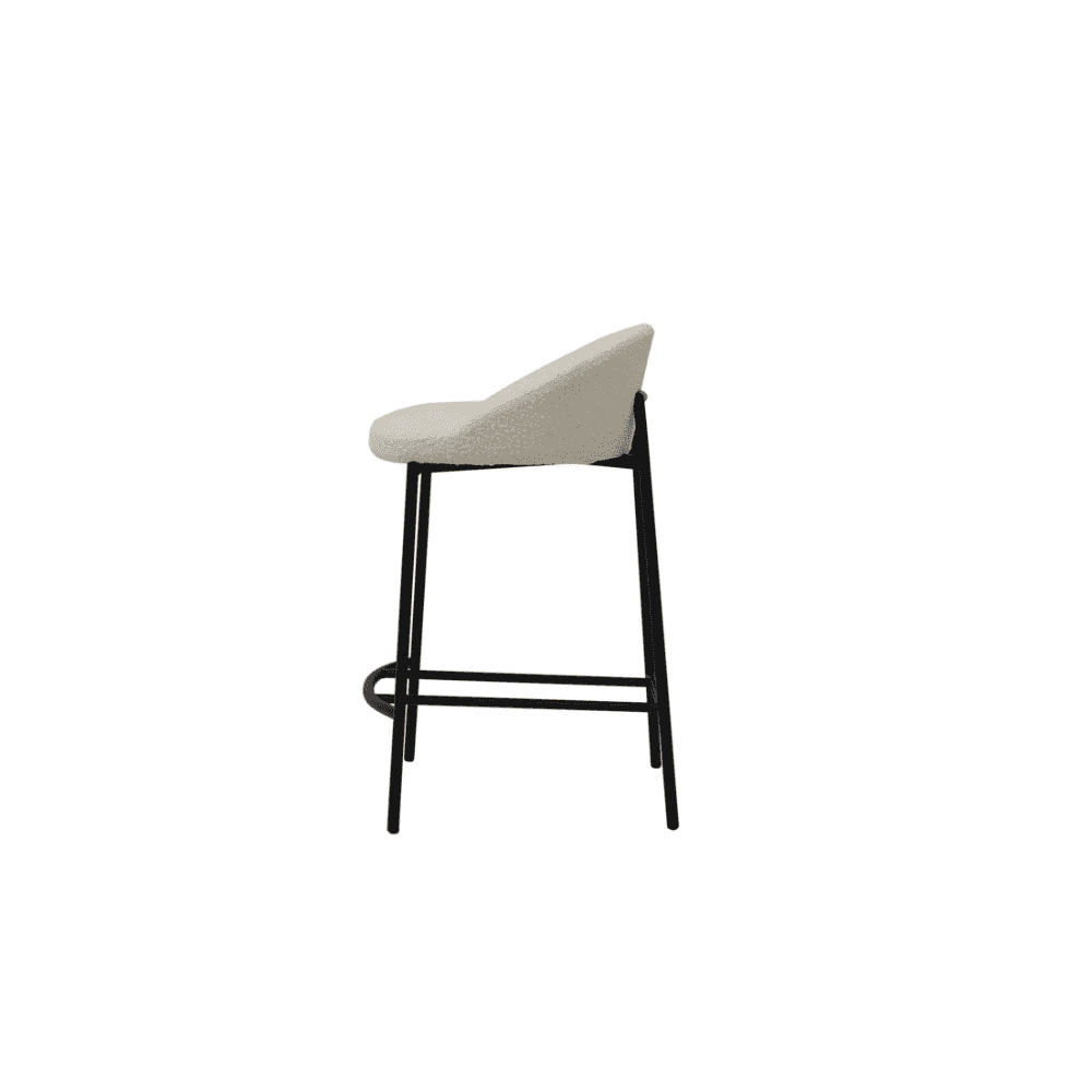 Tux Polar Bouclé Counter Stool by Tommy Franks