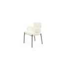 Dream White Bouclé Dining Chair by Tommy Franks