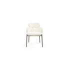 Dream White Bouclé Dining Chair by Tommy Franks
