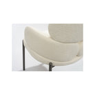Dream White Bouclé Dining Chair by Tommy Franks