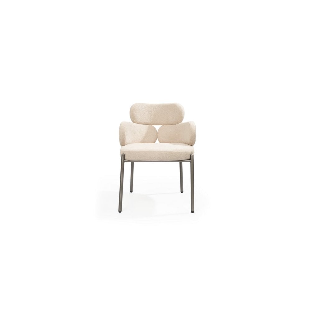 Dream Taupe Bouclé Dining Chair by Tommy Franks