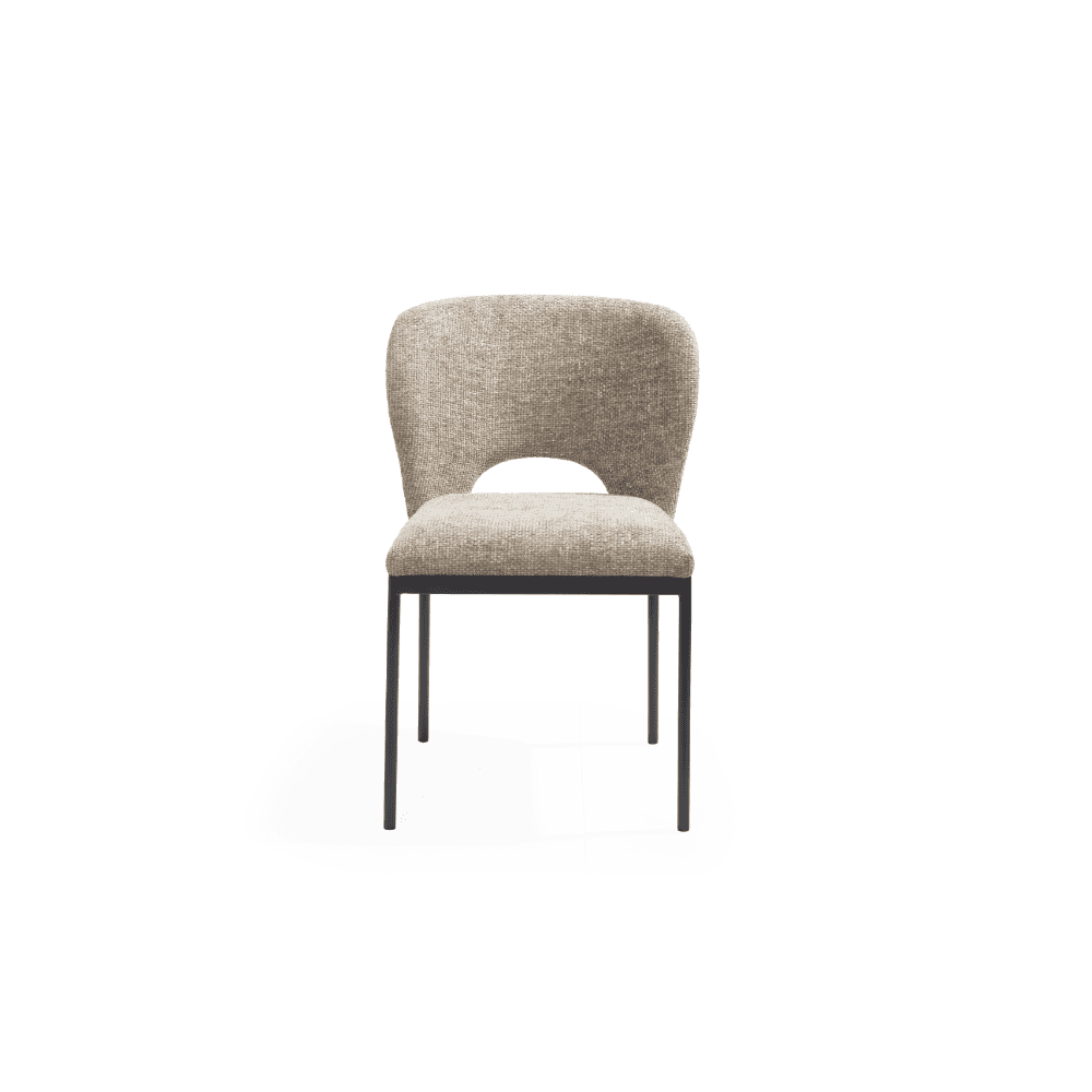 Wolfie Taupe Dining Chairs Set of 2 by Tommy Franks