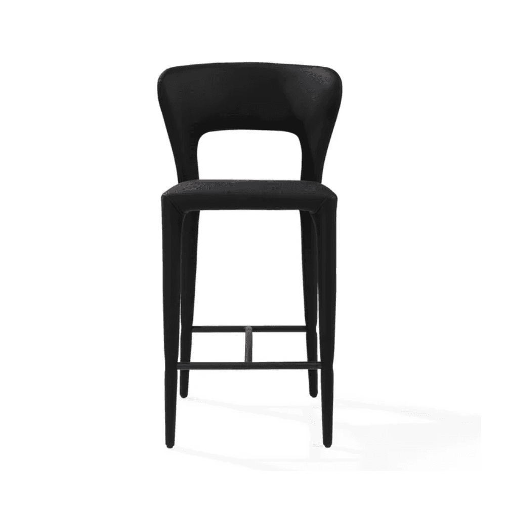 Pari I Mustang Black Bar Stool by Tommy Franks