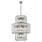 Chenna Chandelier Iron Frame & Cascading Glass Rods by Richmond Interiors
