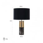 Nyo Black Table Lamp by Richmond Interiors