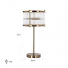 Loiza Brushed Gold Table Lamp by Richmond Interiors