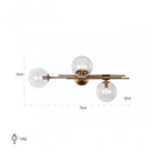 Davine Brushed Gold Wall Light by Richmond Interiors