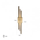 Mylas Gold Wall Light with White Shade by Richmond Interiors