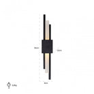 Mylas Black LED Wall Light with White Shade by Richmond Interiors