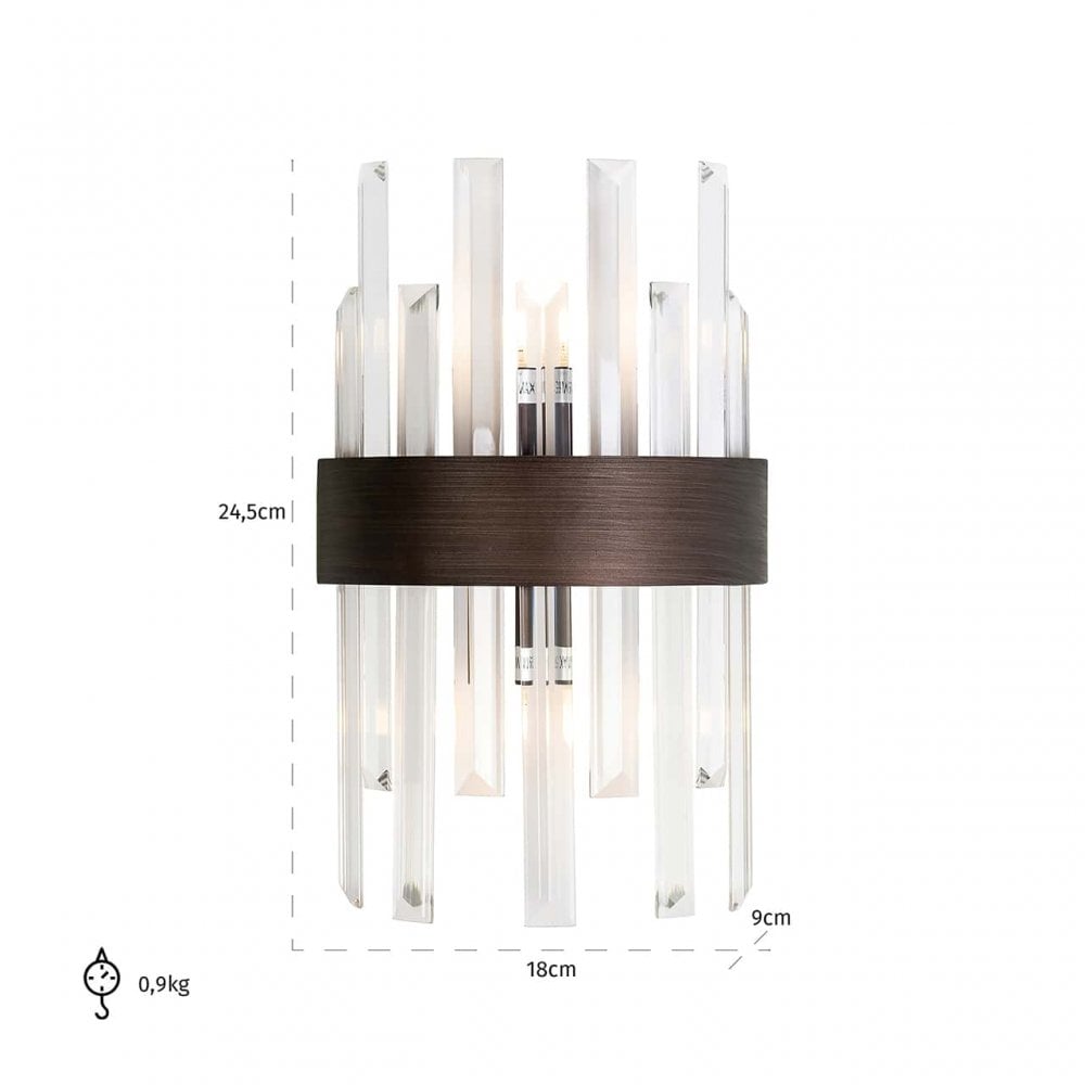Avan Bronze Wall Lamp by Richmond Interiors