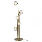 Luva Brushed Gold Brass Floor Lamp by Richmond Interiors