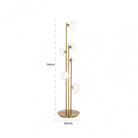 Luva Brushed Gold Brass Floor Lamp by Richmond Interiors