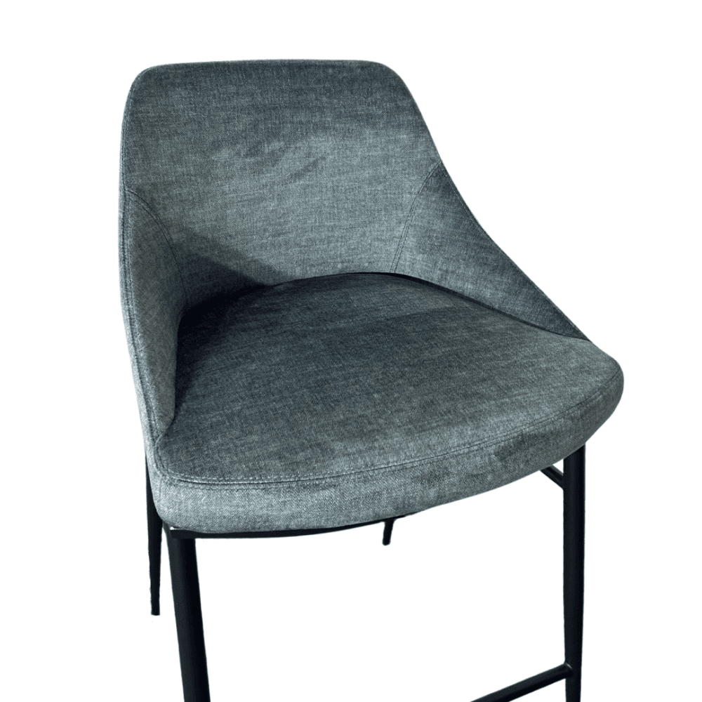 Vai Bella Velour Pacific Barstool by Tommy Franks