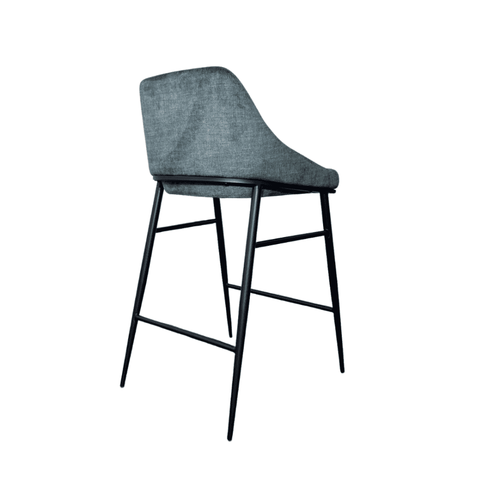 Vai Bella Velour Pacific Barstool by Tommy Franks