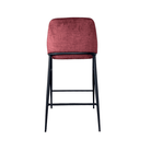 Vai Bella Velour Coral Barstool by Tommy Franks