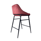 Vai Bella Velour Coral Barstool by Tommy Franks