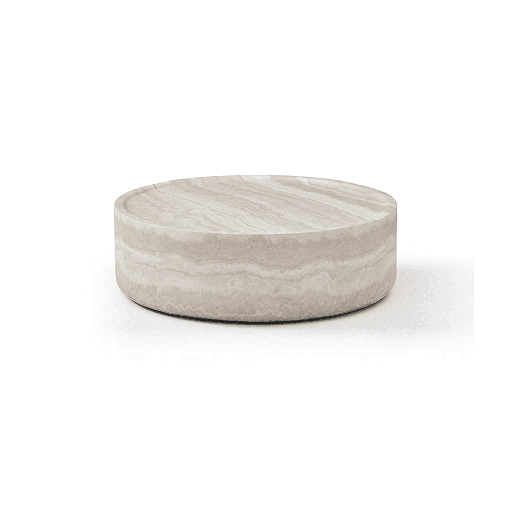 Ciladro Large Faux Travertine Coffee Table by Tommy Franks