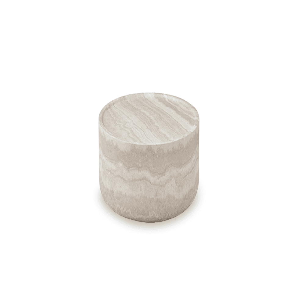 Ciladro Faux Travertine Side Table by Tommy Franks