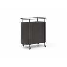 Capri Black Bar Cart by Tommy Franks