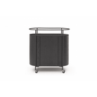 Capri Black Bar Cart by Tommy Franks