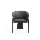 Felipo Mustang Black Dining Chairs Set of 2 by Tommy Franks