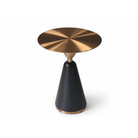Osimo Gold & Black Side Table by Tommy Franks