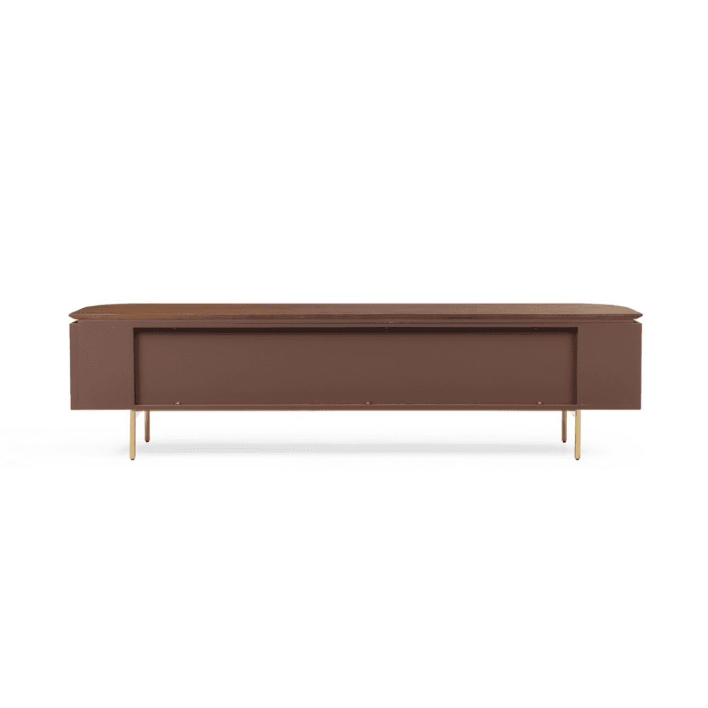 Lantine Walnut & Brass TV Unit by Tommy Franks